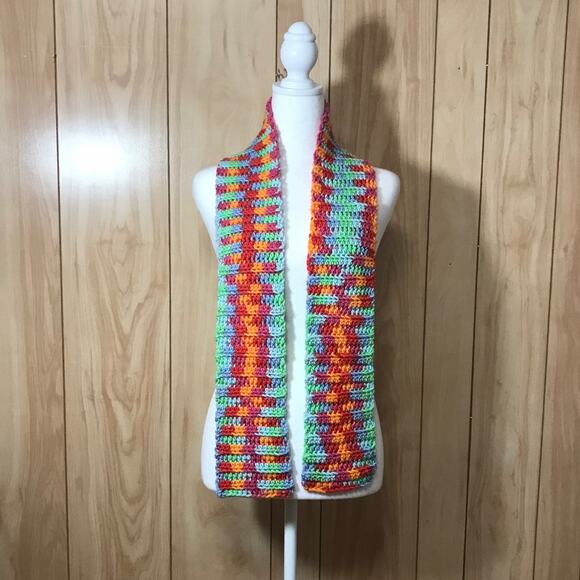 NWT Handmade Crocheted Scarf by Dawny - Picture 1 of 3